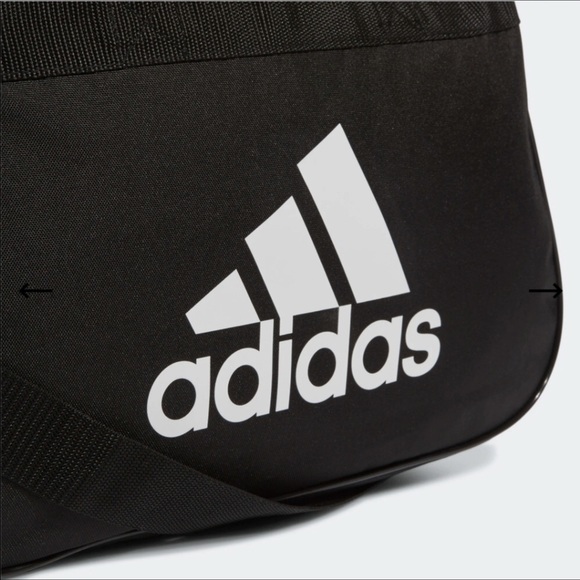 NWT Adidas Black Gym/ DUFFEL BAG SMALL - Picture 6 of 8